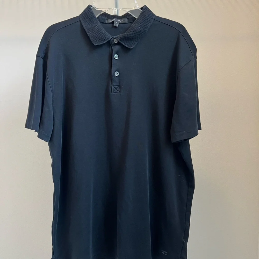 Robert Barakett Black Polo Shirt Classic Design - Picture 5 of 6